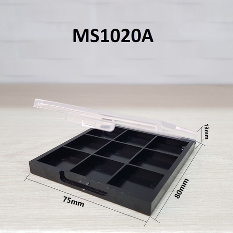 Khay 6 ô màu trắng đen 75*80*13mm