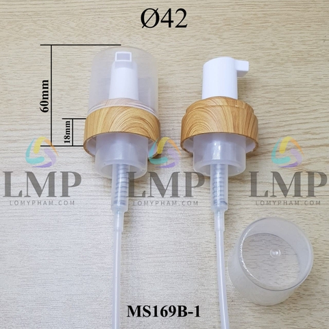 Đầu bơm tạo bọt vân gỗ Ø42