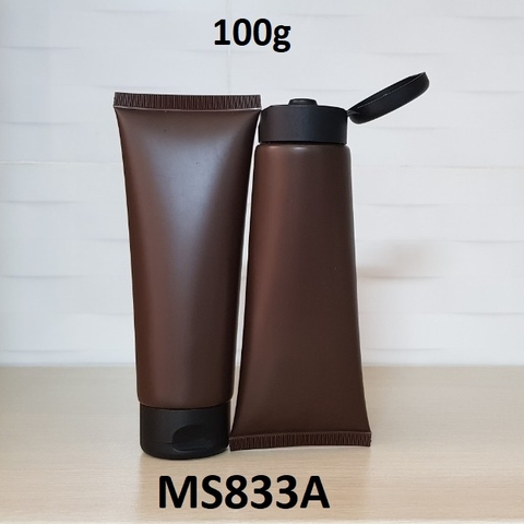 Tuýp nâu mờ nắp đen 100g