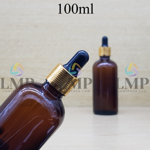 Chai tinh dầu nắp bóp khoen nhôm 100ml