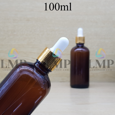 Chai tinh dầu nắp bóp khoen nhôm 100ml