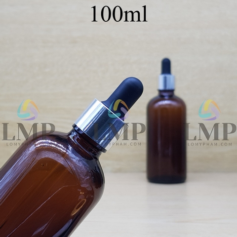 Chai tinh dầu nắp bóp khoen nhôm 100ml