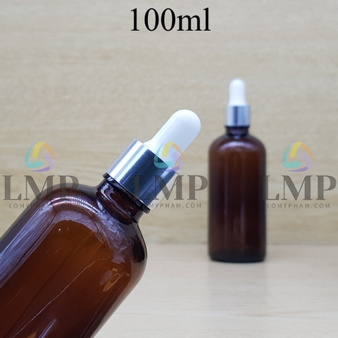 Chai tinh dầu nắp bóp khoen nhôm 100ml