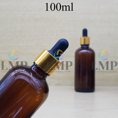 Chai tinh dầu nắp bóp khoen nhôm 100ml