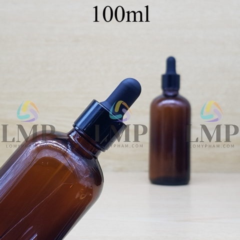 Chai tinh dầu nắp bóp khoen nhôm 100ml