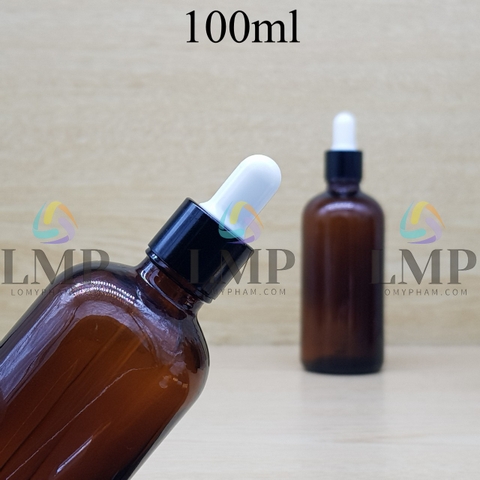 Chai tinh dầu nắp bóp khoen nhôm 100ml