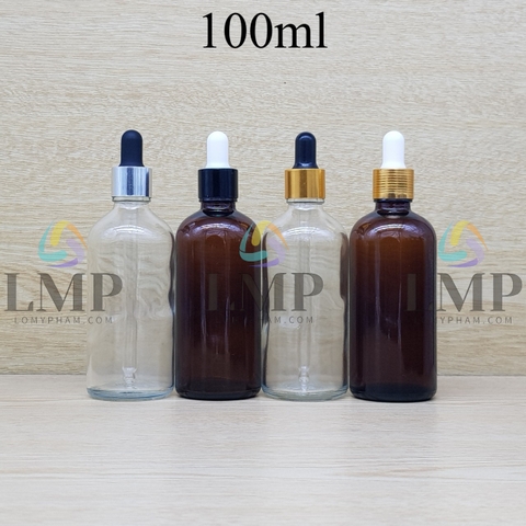 Chai tinh dầu nắp bóp khoen nhôm 100ml