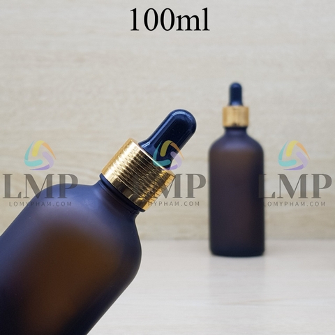 Chai tinh dầu phun mờ nắp bóp khoen nhôm 100ml
