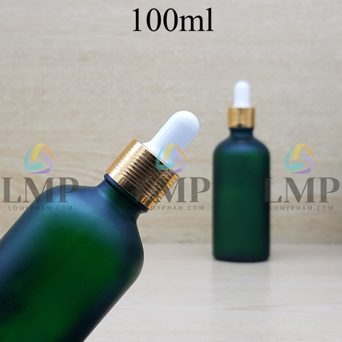 Chai tinh dầu phun mờ nắp bóp khoen nhôm 100ml