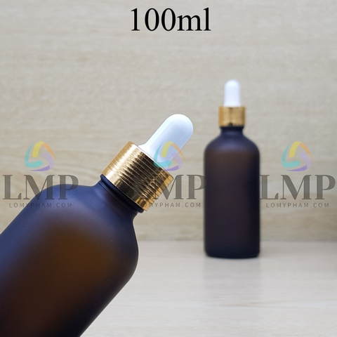 Chai tinh dầu phun mờ nắp bóp khoen nhôm 100ml