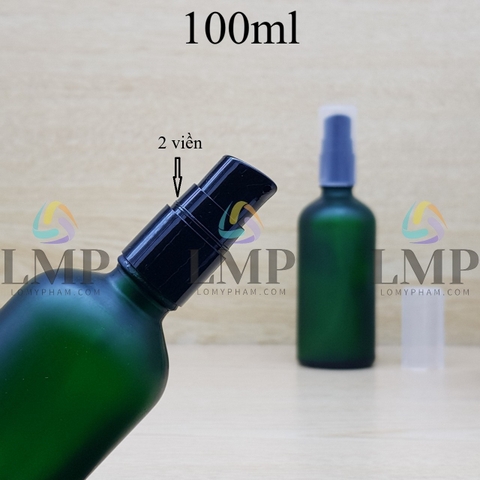 Chai tinh dầu phun mờ đầu xịt giọt 2 viền 100ml