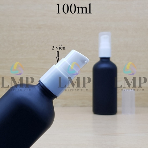 Chai tinh dầu phun mờ đầu xịt giọt 2 viền 100ml