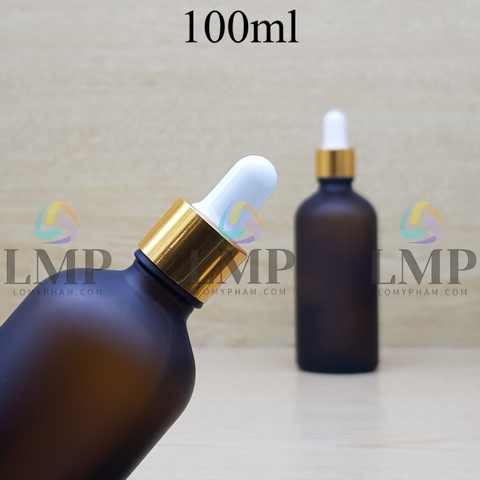 Chai tinh dầu phun mờ nắp bóp khoen nhôm 100ml