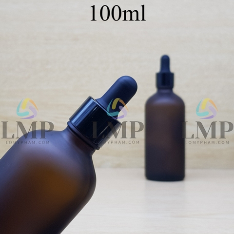 Chai tinh dầu phun mờ nắp bóp khoen nhôm 100ml