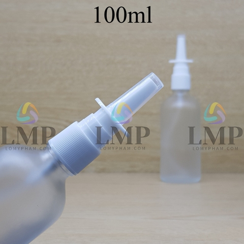 Chai tinh dầu phun mờ xịt mũi vuông thẳng 100ml