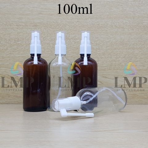 Chai tinh dầu xịt mũi xoay 360 độ 100ml