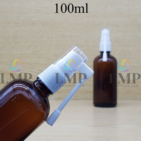 Chai tinh dầu xịt mũi xoay 360 độ 100ml