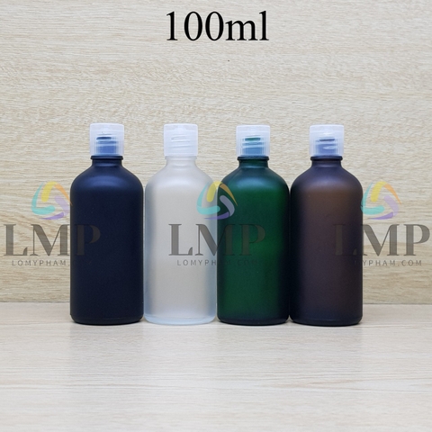 Chai tinh dầu phun mờ nắp bật sọc 100ml