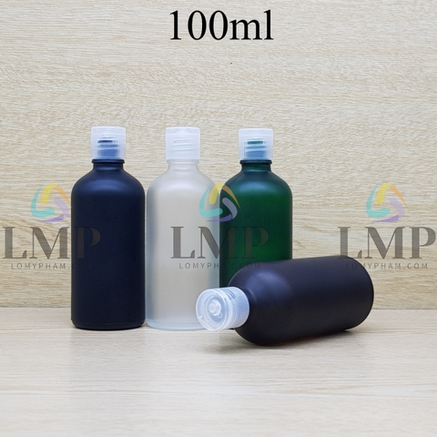Chai tinh dầu phun mờ nắp bật sọc 100ml