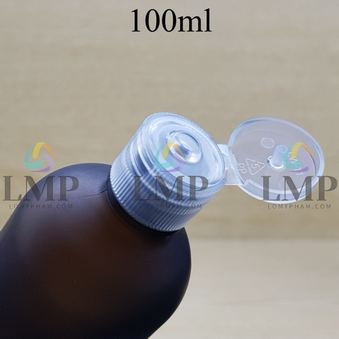 Chai tinh dầu phun mờ nắp bật sọc 100ml