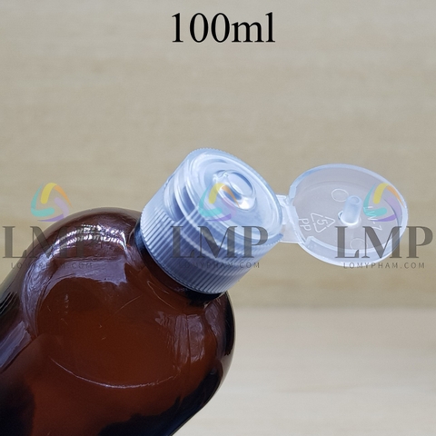 Chai tinh dầu nắp bật sọc 100ml