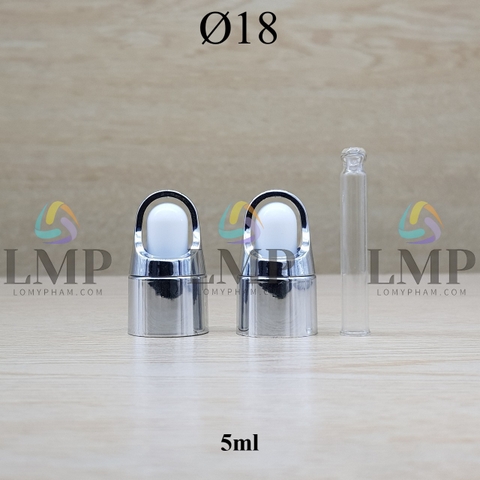 Nắp bóp quai xách Ø18 ( kèm ống thủy tinh )