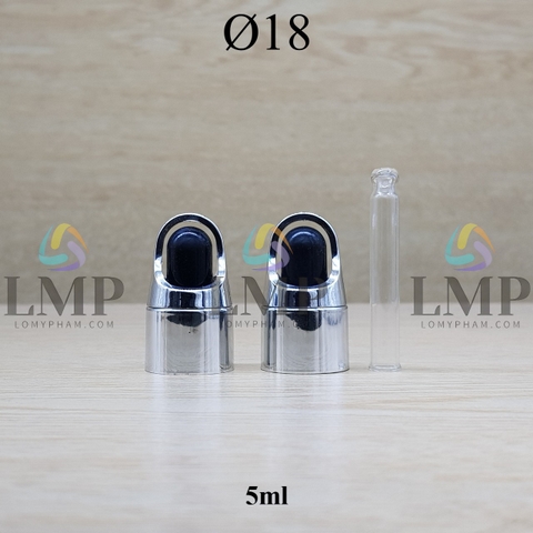 Nắp bóp quai xách Ø18 ( kèm ống thủy tinh )