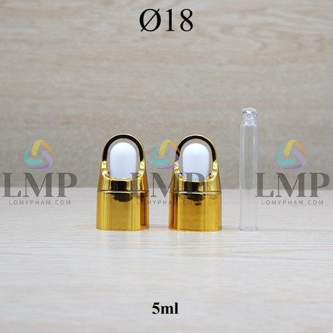 Nắp bóp quai xách Ø18 ( kèm ống thủy tinh )