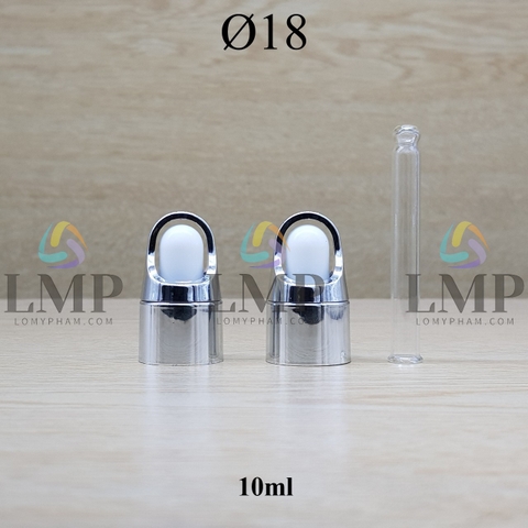 Nắp bóp quai xách Ø18 ( kèm ống thủy tinh )