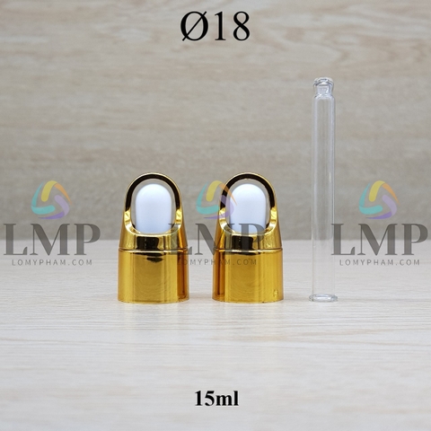 Nắp bóp quai xách Ø18 ( kèm ống thủy tinh )