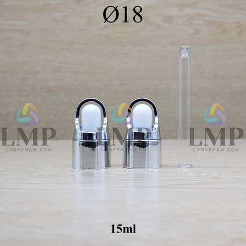 Nắp bóp quai xách Ø18 ( kèm ống thủy tinh )