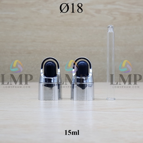 Nắp bóp quai xách Ø18 ( kèm ống thủy tinh )