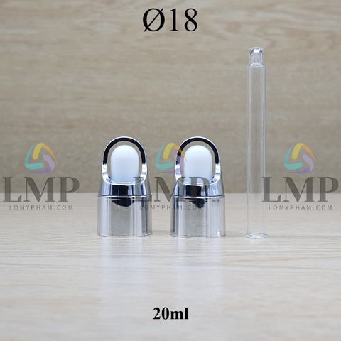 Nắp bóp quai xách Ø18 ( kèm ống thủy tinh )