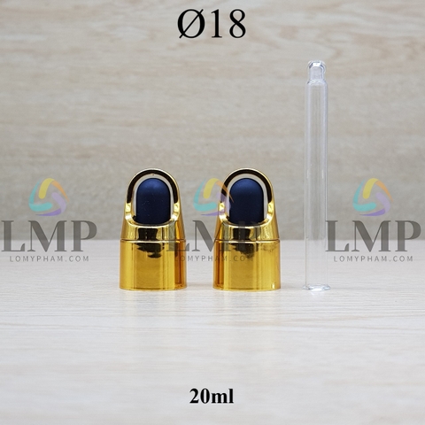 Nắp bóp quai xách Ø18 ( kèm ống thủy tinh )