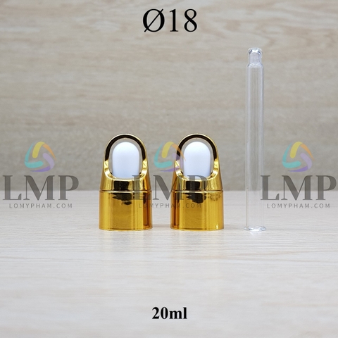 Nắp bóp quai xách Ø18 ( kèm ống thủy tinh )