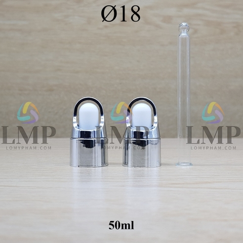 Nắp bóp quai xách Ø18 ( kèm ống thủy tinh )