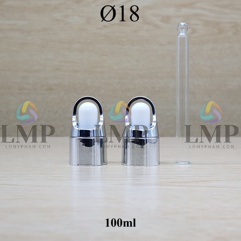 Nắp bóp quai xách Ø18 ( kèm ống thủy tinh )