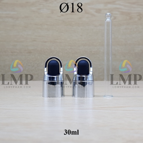 Nắp bóp quai xách Ø18 ( kèm ống thủy tinh )