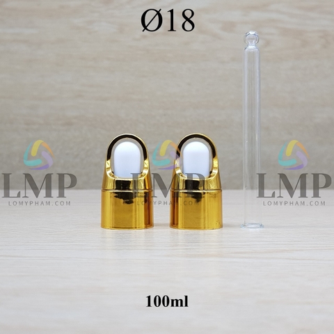 Nắp bóp quai xách Ø18 ( kèm ống thủy tinh )