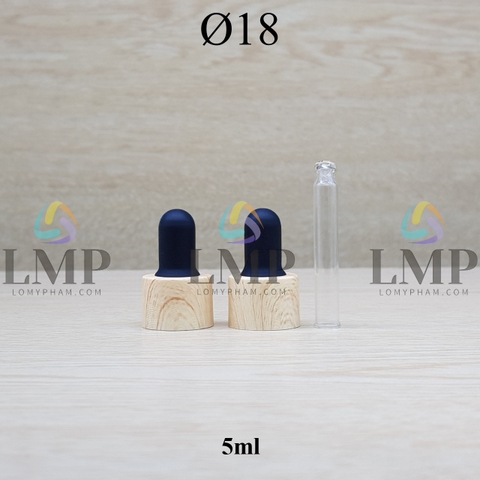 Nắp bóp khoen vân gỗ Ø18