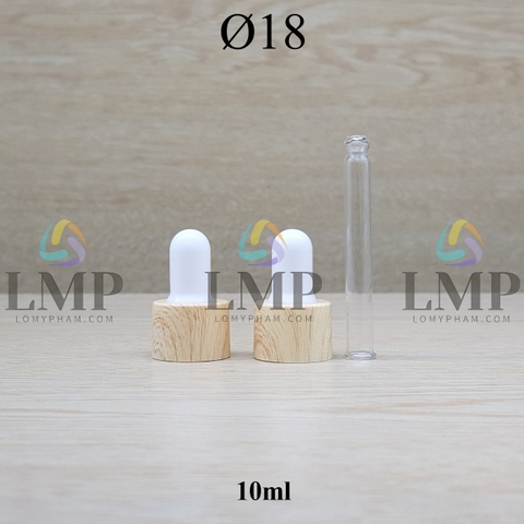 Nắp bóp khoen vân gỗ Ø18