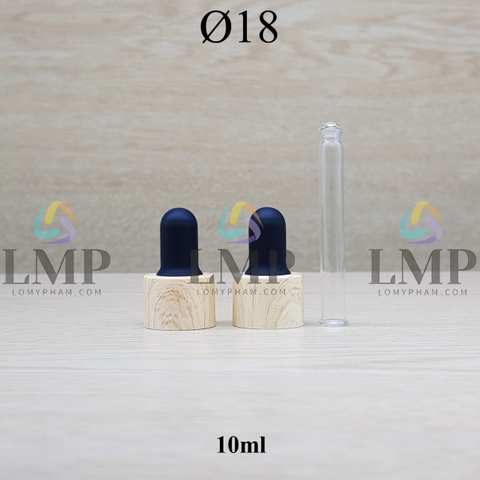 Nắp bóp khoen vân gỗ Ø18