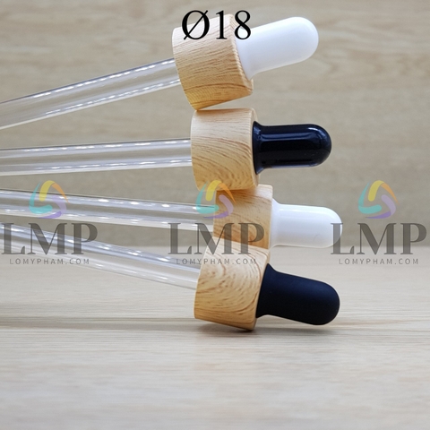 Nắp bóp khoen vân gỗ Ø18