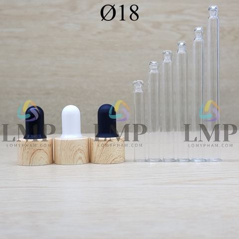 Nắp bóp khoen vân gỗ Ø18