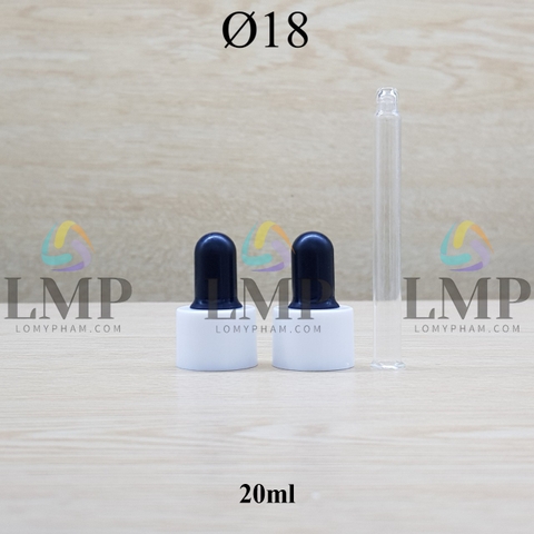 Nắp bóp khoen nhựa trơn Ø18