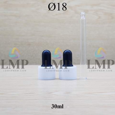Nắp bóp khoen nhựa trơn Ø18