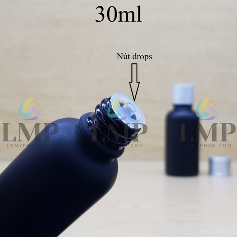 Chai tinh dầu phun mờ nắp xi 2 viền 30ml