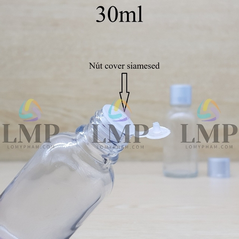 Chai tinh dầu nắp xi 2 viền 30ml