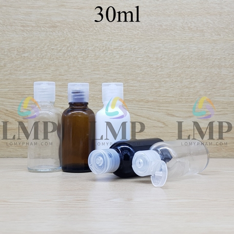 Chai tinh dầu nắp bật sọc 30ml