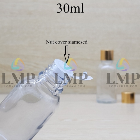 Chai tinh dầu nắp xi KO viền 30ml